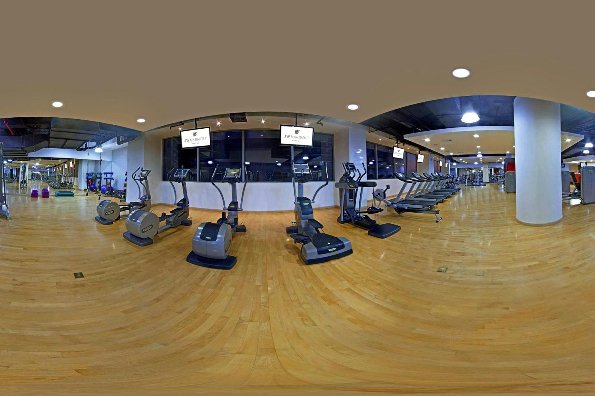 JW Marriott Panama Hotell Exteriör bild 360° spherical panorama of a gym