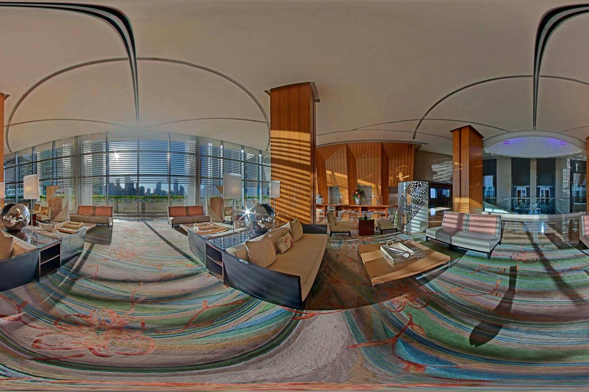 JW Marriott Panama Hotell Exteriör bild 360° panorama of the lobby of the hotel